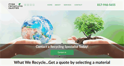 Desktop Screenshot of freerecyclingquotes.com